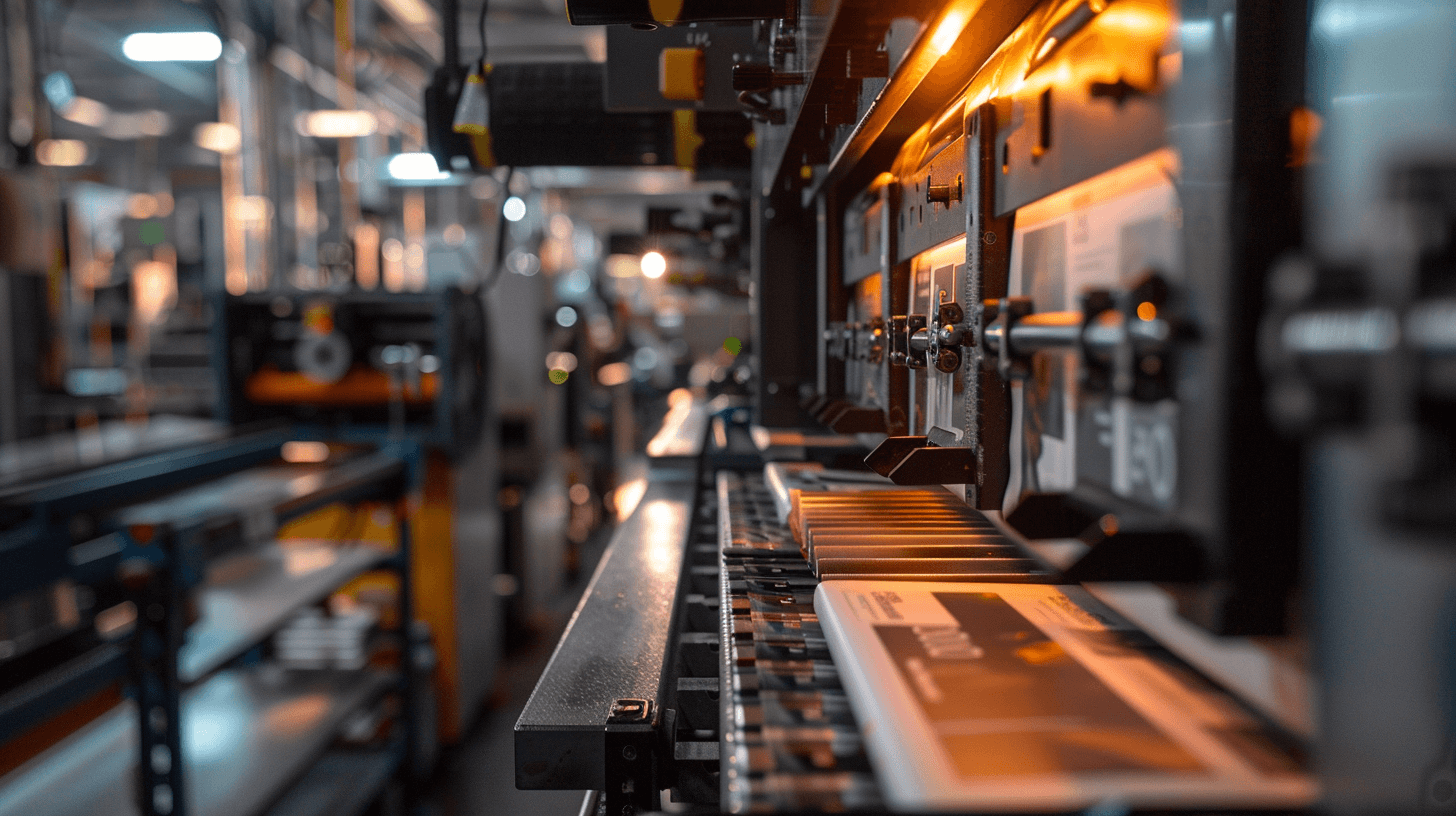 Gros plan de la production de journaux selon l’échelle ISO