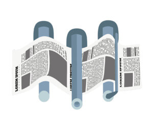 Icône : impression offset pour journaux