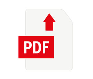 Icône : téléversez votre PDF et faites-le imprimer