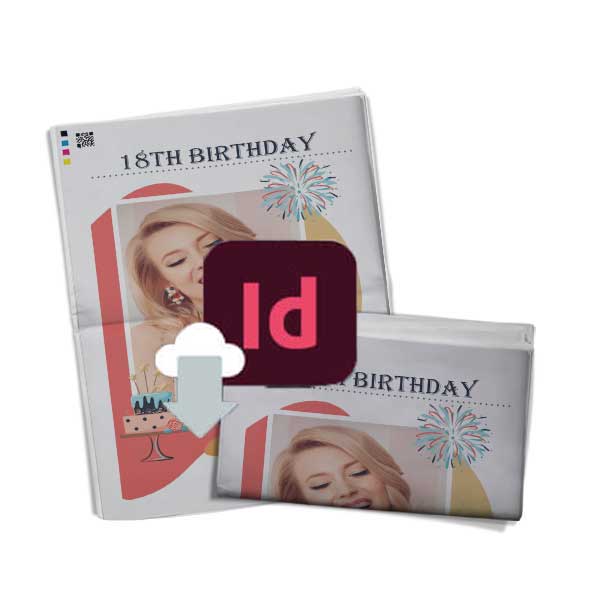 Télécharger modèle de journal d’anniversaire pour 18 ans au format InDesign