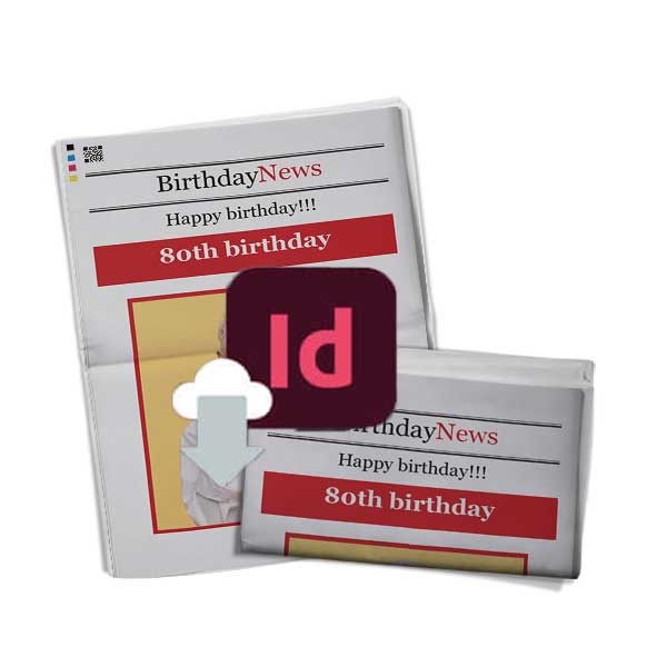 Créer un journal d’anniversaire 80 ans avec un modèle InDesign