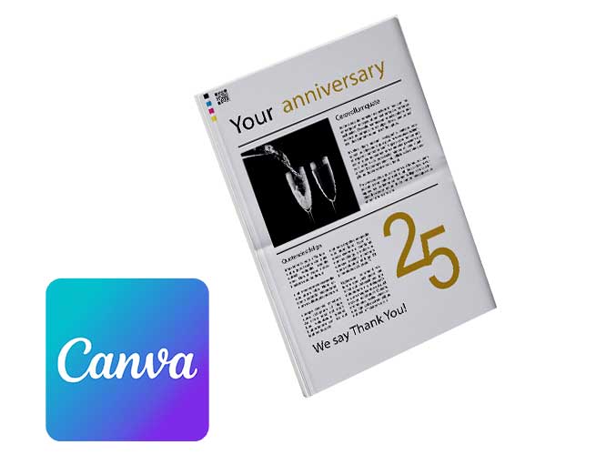 Créer un journal de jubilé en ligne avec Canva
