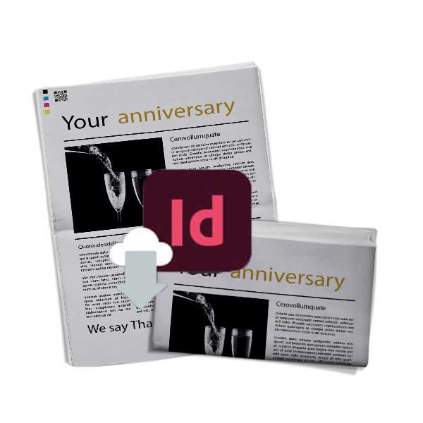 Télécharger modèle de journal d'anniversaire au format InDesign
