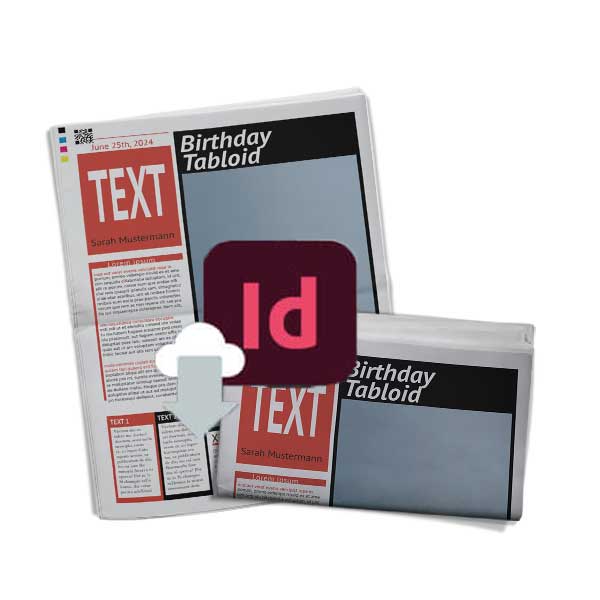 Télécharger modèle de journal d’anniversaire Boulevard au format InDesign