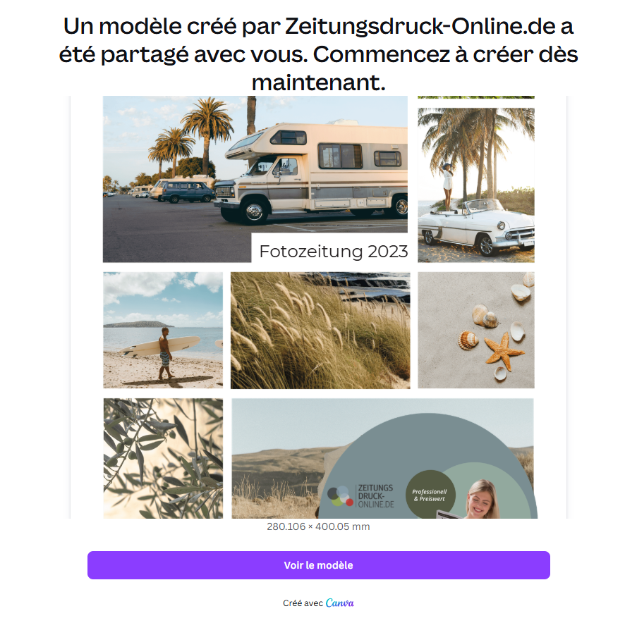 Utiliser un modèle Canva pour un nouveau design