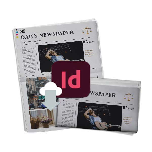 Télécharger modèle de journal quotidien au format InDesign