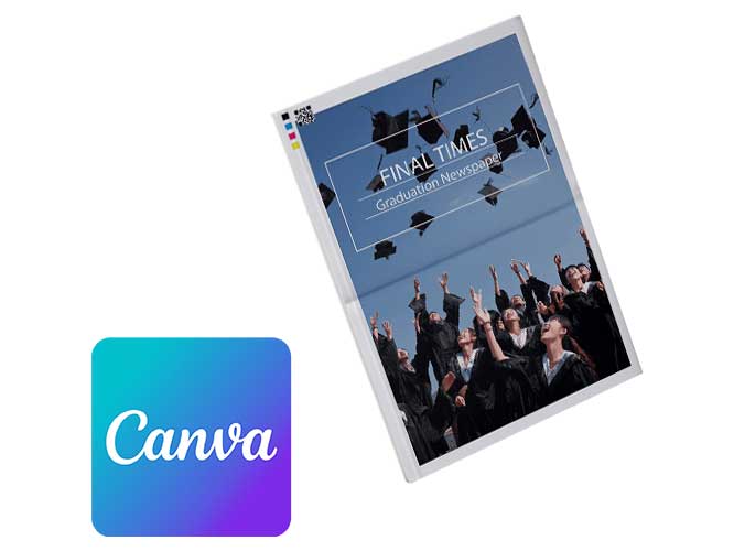 Créer un journal de fin d'études avec Canva