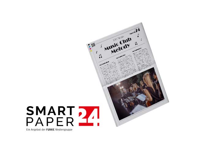 Créer un journal d’association musicale avec l’éditeur en ligne de Smartpaper24
