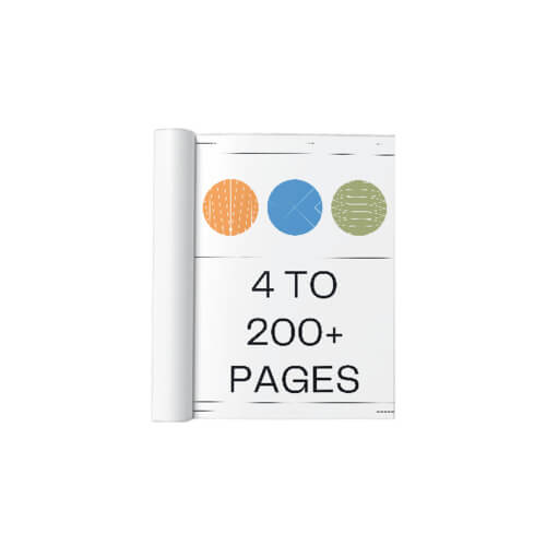 Nombre de pages flexibles pour l’impression de brochures