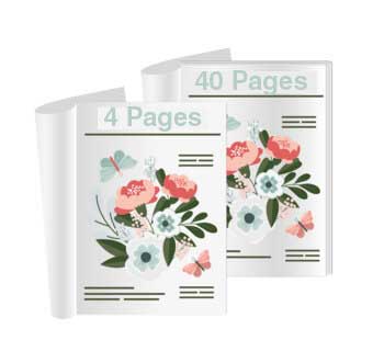Imprimer un magazine de 4 à 40 pages