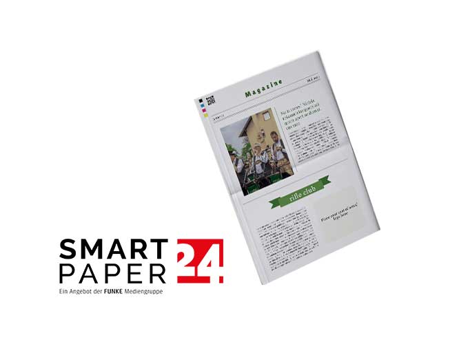 Créer un journal du club de tir avec l’éditeur en ligne de Smartpaper24
