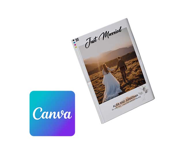 Créer un journal de mariage en ligne avec Canva