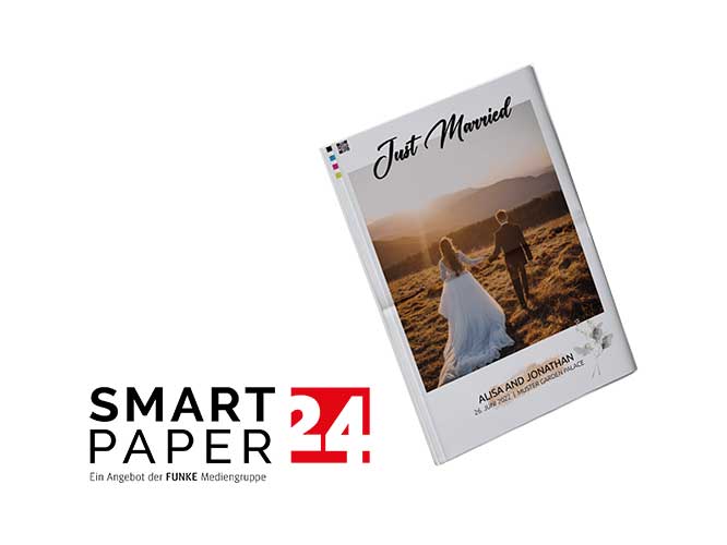 Créer un journal de mariage avec l’éditeur en ligne de Smartpaper24