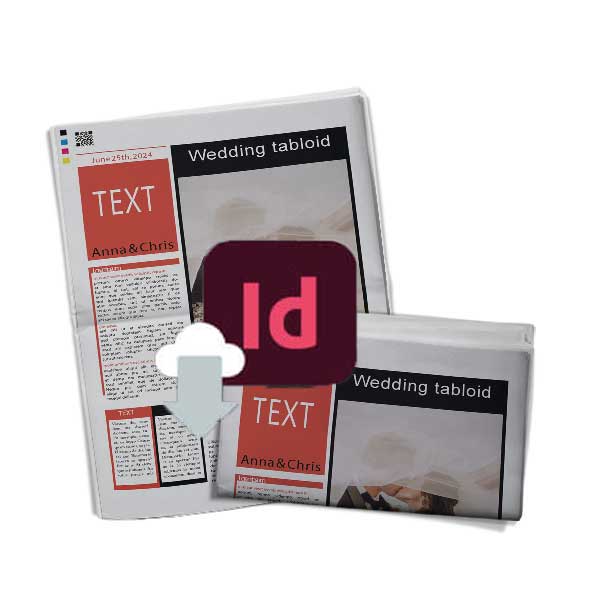 Télécharger modèle de journal de mariage Boulevard au format InDesign