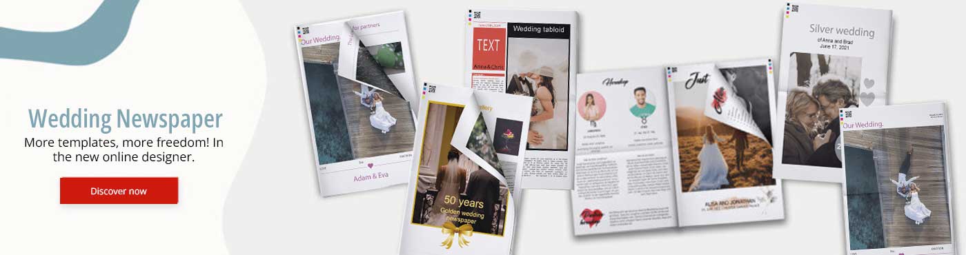 Plus de modèles de journaux de mariage dans le nouvel éditeur en ligne