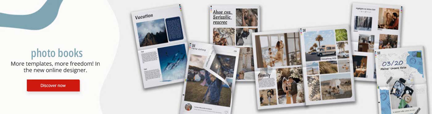 Plus de modèles pour journal photo dans le nouvel éditeur en ligne