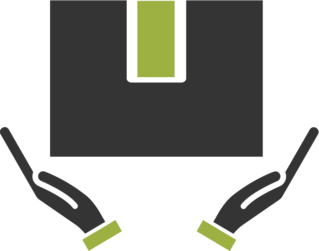 Icône pour service de livraison et distribution