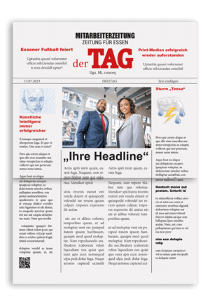 Impression offset pour journal la une